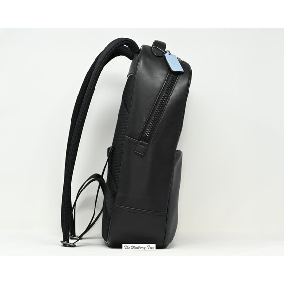 COACH WESTWAY Backpack Colorblock Midnight/Black Leather w Patch CE493 NWT $498 - Picture 3 of 12